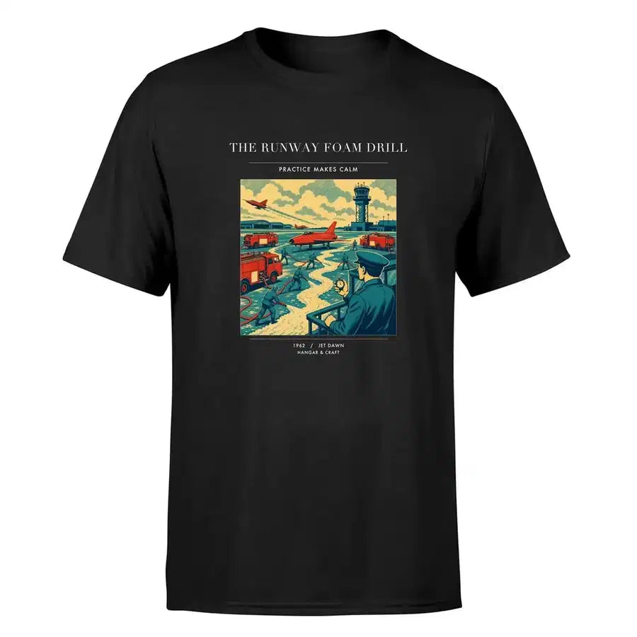 VINTAGE G4461 - The Runway Foam Drill - Premium T-Shirt design on black premium t shirt