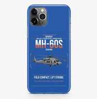 Thumbnail for Sikorsky MH-60S Seahawk design on blue magsafe iphone case, for iPhone Pro Max