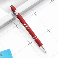 Thumbnail for Flat Colourful 757 touch pen - wine red