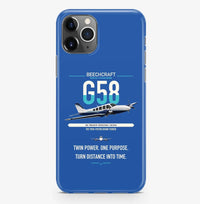 Thumbnail for Beechcraft Baron G58 design on blue magsafe iphone case, for iPhone Pro Max