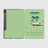 Thumbnail for Bombardier Learjet 29 design on light green samsung tablet tablet case