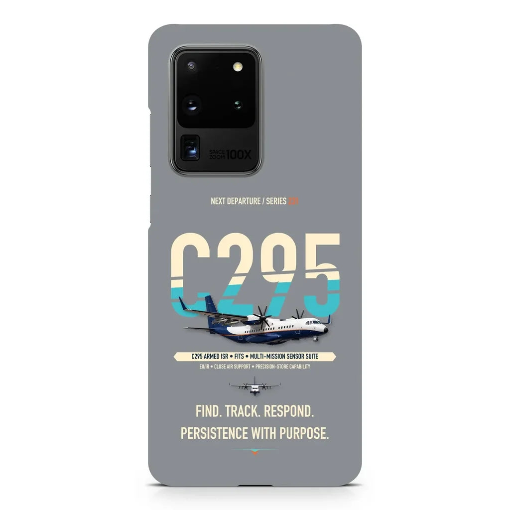 Airbus C295 Armed ISR design on samsung case - gray