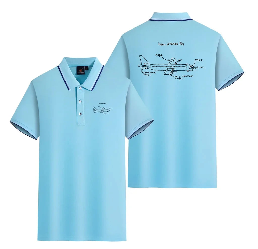 Customisable How Planes Fly Polo Shirt - view 20