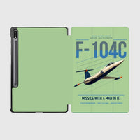 Thumbnail for F-104C Starfighter design on light green samsung tablet tablet case