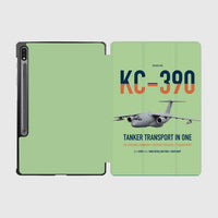 Thumbnail for Embraer KC-390 Millennium design on light green samsung tablet tablet case