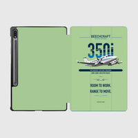 Thumbnail for Beechcraft King Air 350i design on light green samsung tablet tablet case