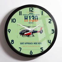 Thumbnail for Airbus H130 design on light green framed wall clock