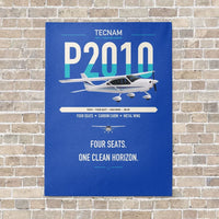 Thumbnail for Tecnam P2010 vertical canvas print - no frame - blue background