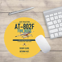Thumbnail for Air Tractor AT-802F Fire Boss design on yellow round mouse pad