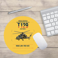 Thumbnail for Turkish Aerospace T129 ATAK Phase 2 design on yellow round mouse pad