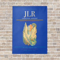 Thumbnail for Jabalpur Airport JLR vertical canvas print - no frame - blue background