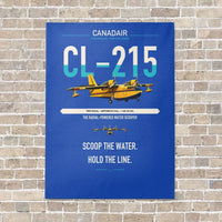 Thumbnail for Canadair CL-215 vertical canvas print - no frame - blue background