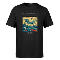 Thumbnail for VINTAGE G4473 - The Night Glider Wave - Premium T-Shirt design on black premium t shirt