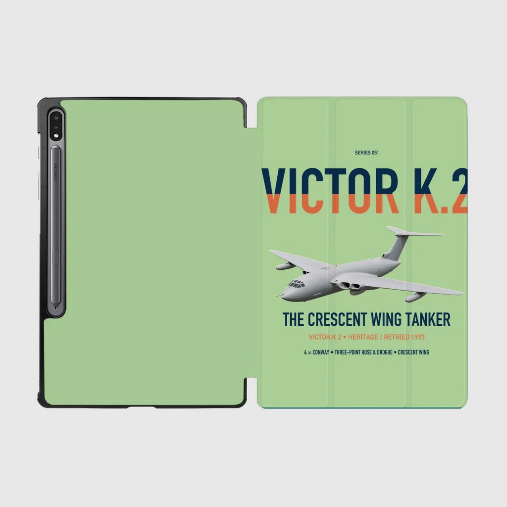 Handley Page Victor K.2 design on light green samsung tablet tablet case