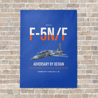 Thumbnail for F-5N F Adversary vertical canvas print - no frame - blue background