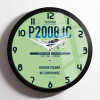 Thumbnail for Tecnam P2008JC NG design on light green framed wall clock