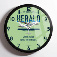 Thumbnail for Handley Page HPR.7 Dart Herald design on light green framed wall clock