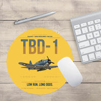 Thumbnail for TBD-1 Devastator design on yellow round mouse pad