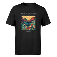 Thumbnail for VINTAGE G4193 - The River Bar Landing - Premium T-Shirt design on black premium t shirt