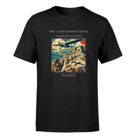 Thumbnail for VINTAGE G4332 - The Caravan Route Above - Premium T-Shirt design on black premium t shirt