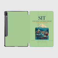 Thumbnail for Sitka Rocky Gutierrez Airport (SIT) design on light green samsung tablet tablet case