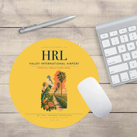 Thumbnail for Valley International Airport (HRL) design on yellow round mouse pad