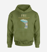 Thumbnail for Manas International Airport (FRU) design on green army hoodie single-side print