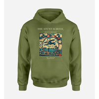 Thumbnail for VINTAGE G4044 - The Stunt School - Premium Hoodie design on greenarmy premium