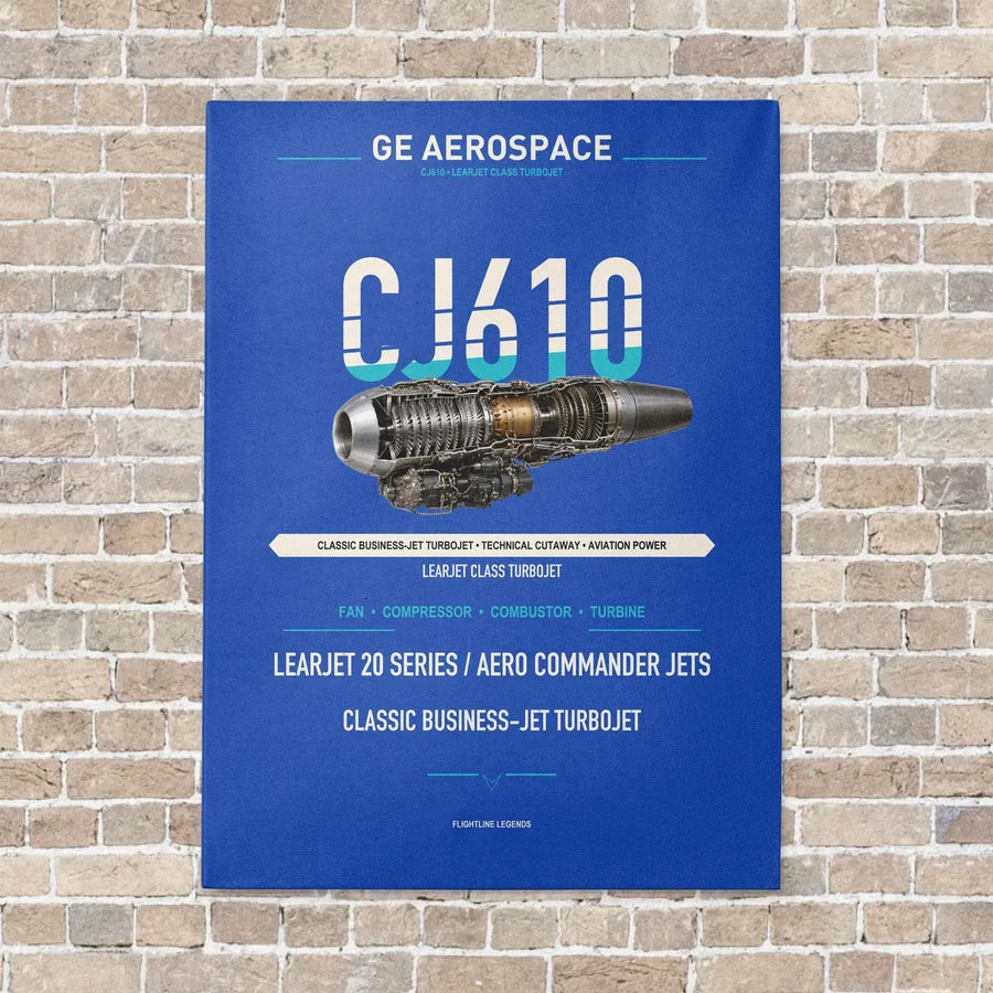 CJ610 vertical canvas print - no frame - blue background