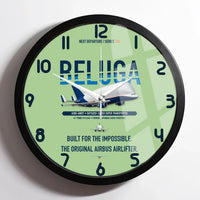 Thumbnail for Airbus A300-600ST BelugaST design on light green framed wall clock