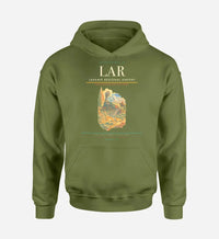 Thumbnail for Laramie Regional Airport (LAR) design on green army hoodie single-side print