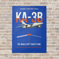 Thumbnail for KA-3B Skywarrior vertical canvas print - no frame - blue background