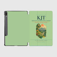 Thumbnail for Kertajati International Airport (KJT) design on light green samsung tablet tablet case