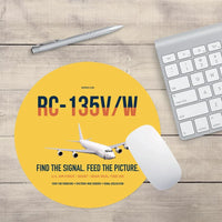 Thumbnail for RC-135V W Rivet Joint design on yellow round mouse pad