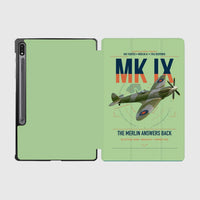 Thumbnail for Supermarine Spitfire Mk IX design on light green samsung tablet tablet case
