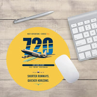 Thumbnail for Boeing 720B design on yellow round mouse pad