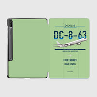 Thumbnail for Douglas DC-8-63 design on light green samsung tablet tablet case