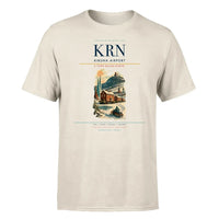 Thumbnail for Kiruna Airport (KRN) T-Shirt single-side front print in Beige | kiruna-airport-krn-double-side-t-shirt