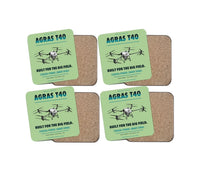 Thumbnail for DJI Agras T40 design on light green 4 pieces set coaster