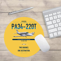 Thumbnail for Piper PA-34-220T Seneca V design on yellow round mouse pad