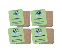 Thumbnail for Cessna Citation 650 - Citation III design on light green 4 pieces set coaster
