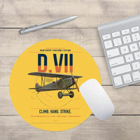 Thumbnail for Fokker D.VII design on yellow round mouse pad