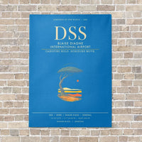 Thumbnail for Blaise Diagne International Airport DSS - Canvas Framed - Turquoise