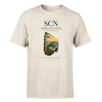 Thumbnail for Saarbrucken Airport (SCN) T-Shirt single-side front print in Beige | saarbrucken-airport-scn-double-side-t-shirt