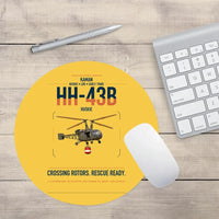 Thumbnail for Kaman HH-43B Huskie design on yellow round mouse pad
