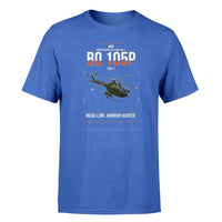 Thumbnail for MBB BO 105P PAH-1 design on blue t-shirt, single-side print