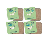 Thumbnail for XB-70A Valkyrie design on light green 4 pieces set coaster