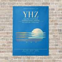 Thumbnail for Halifax Stanfield International Airport YHZ - Canvas Framed - Turquoise