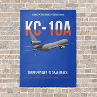 Thumbnail for KC-10A EXTENDER vertical canvas print - no frame - blue background
