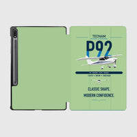 Thumbnail for Tecnam P92 Echo MkII design on light green samsung tablet tablet case